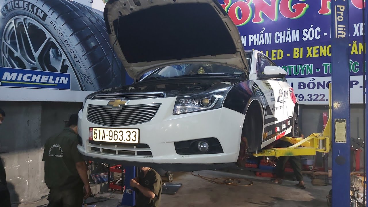 Cách lấy dấu cam, thay dây đai cam Chevrolet Cruze Timing Tool - gara Cường Nguyễn