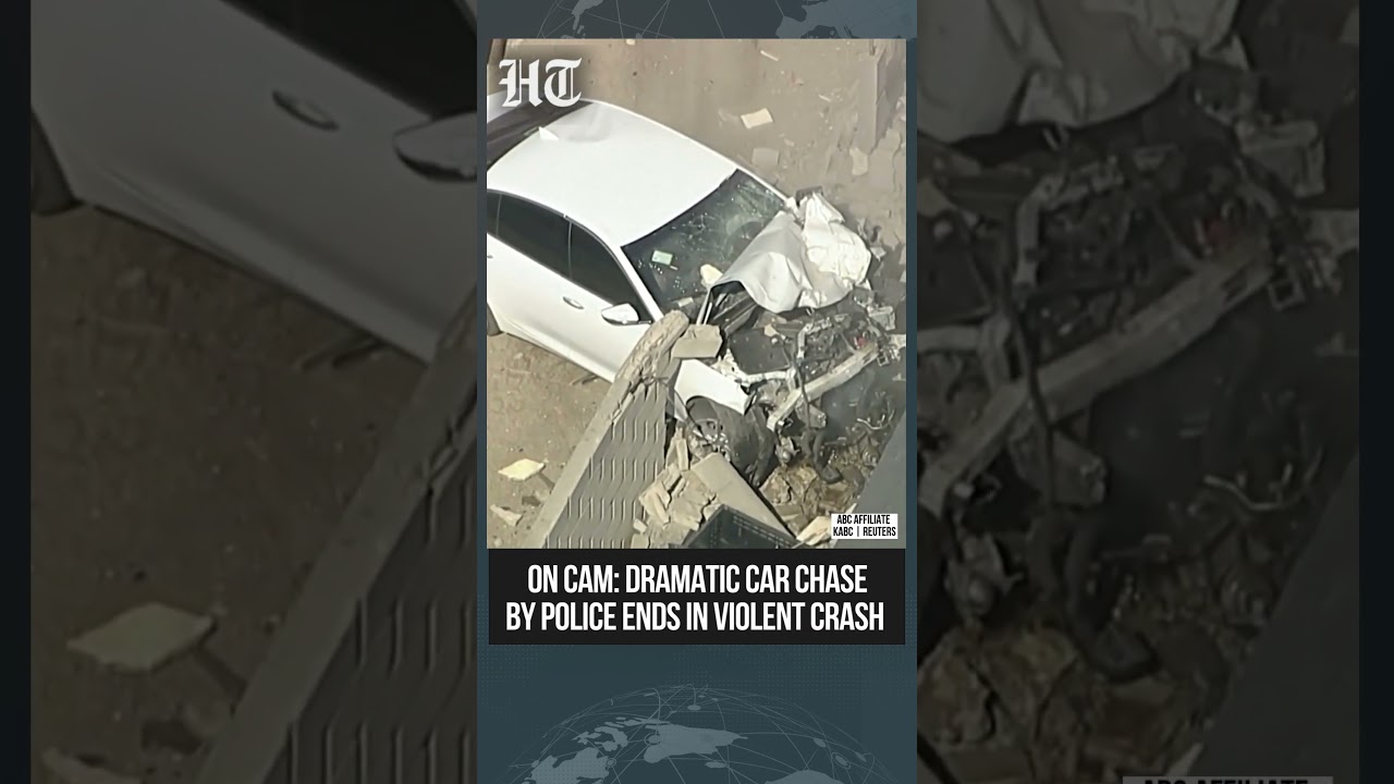 High-Speed Chase In California Ends In Fatal Crash After Deputies Used A Grappler Device | #shorts