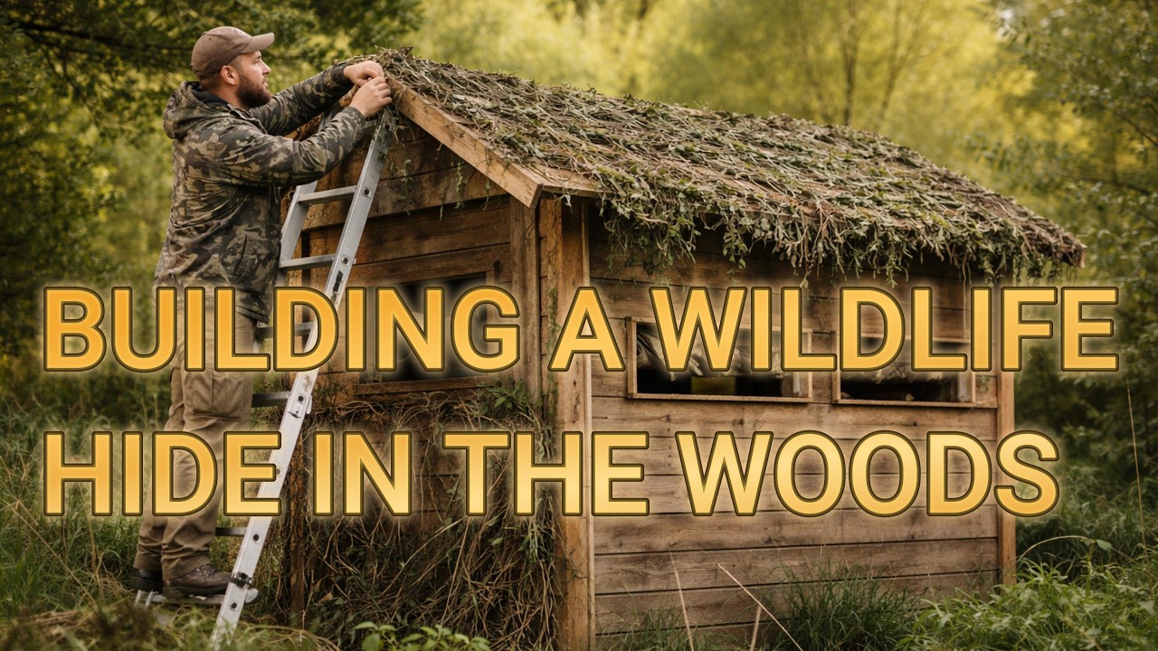 Building a wildlife hide in the woods part 3 a quick update