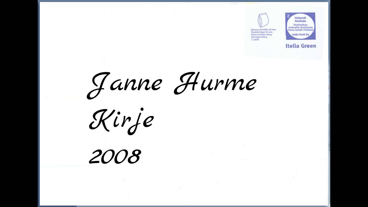 Janne Hurme - Kirje (2008)