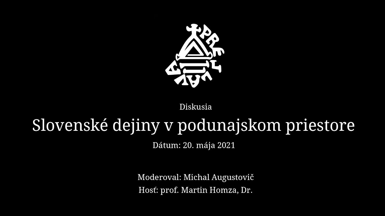 Diskusia – Slovenské dejiny v podunajskom priestore (prof. Martin Homza, Dr.)
