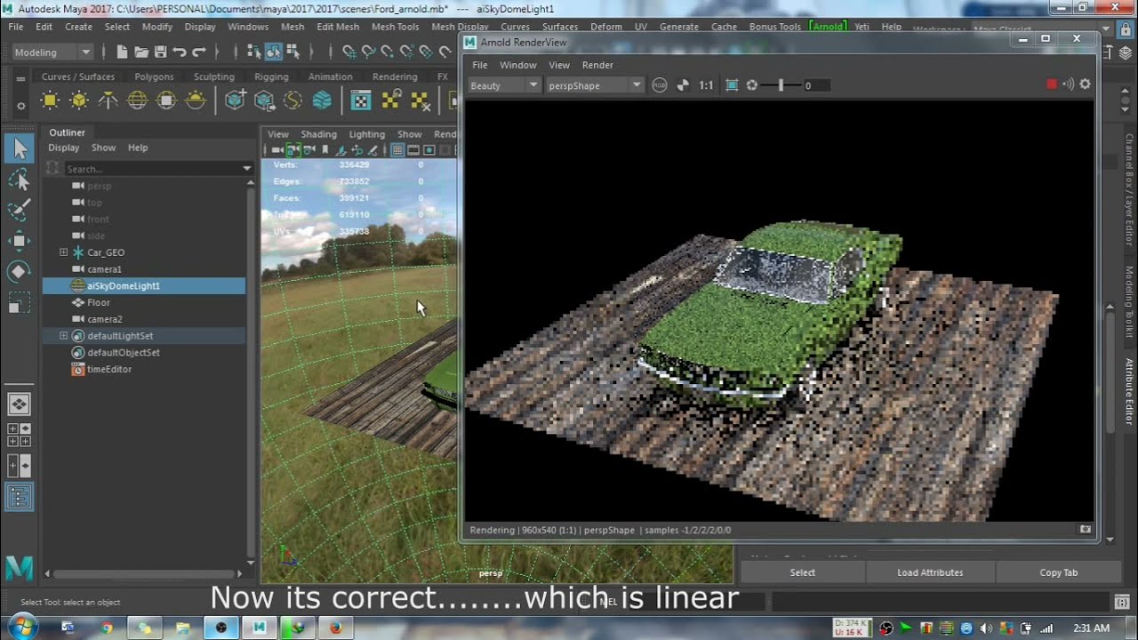Maya 2017 - Color management Fix - Linear Workflow