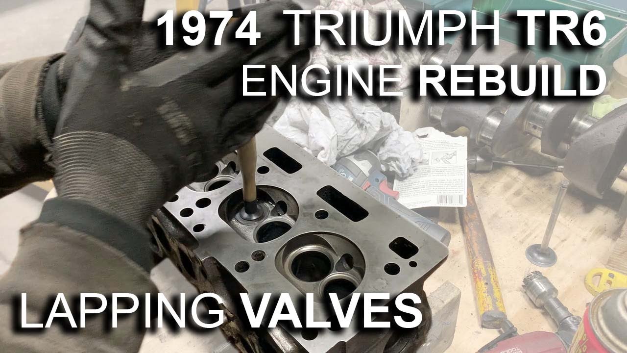 1974 Triumph TR6 - Part 64 - Lapping the Valves