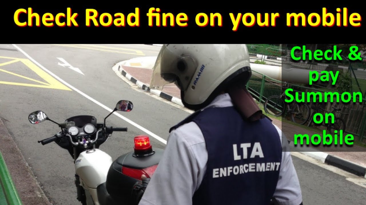 Traffic Fine Check Online | How To Check Summon | LTA Fine Check