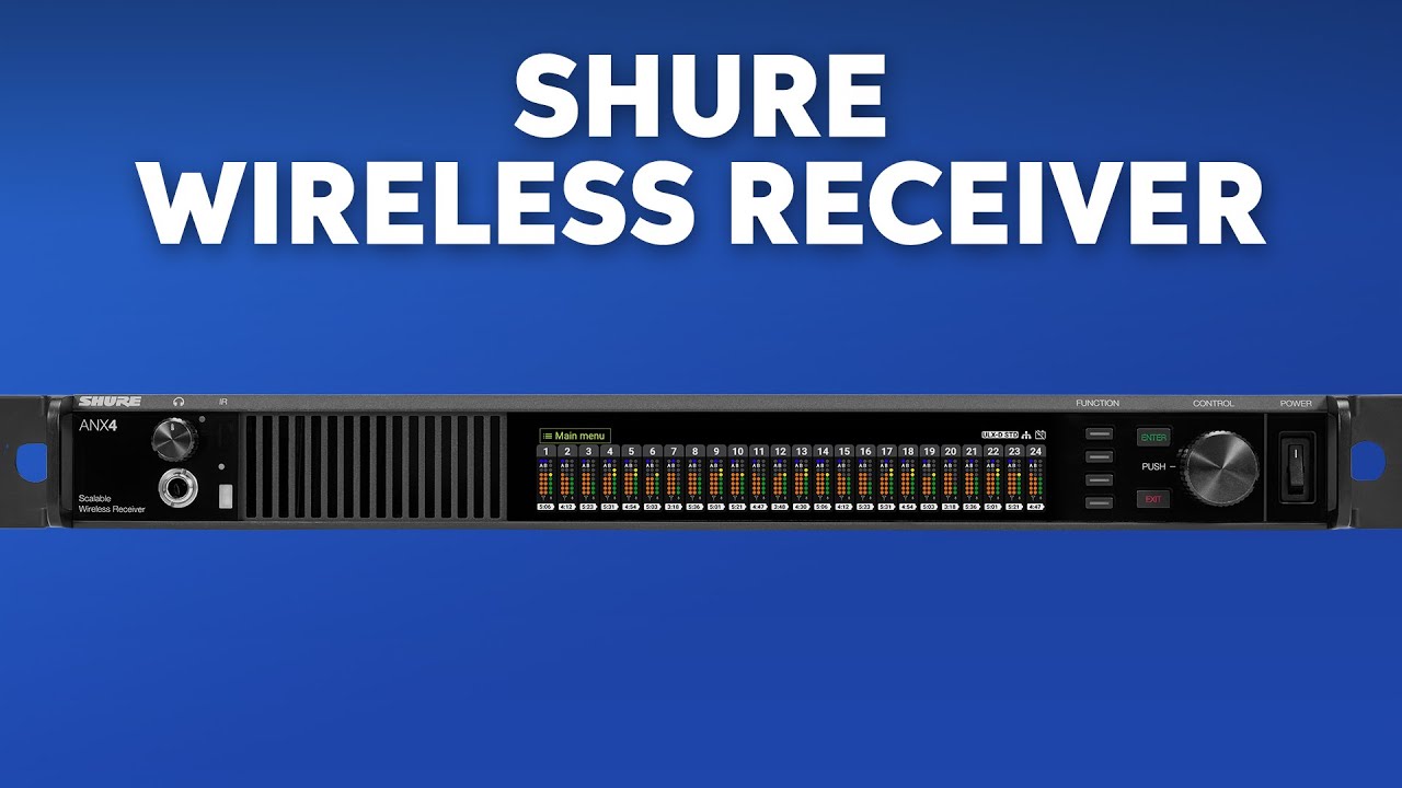 Shure ANX4 Wireless Digital Receiver Overview