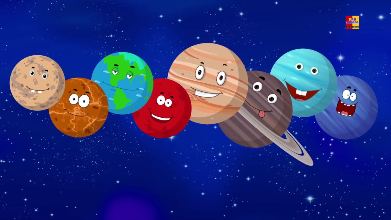 hành tinh ca khúc | vườn trẻ thơ vần | bài hát của trẻ em | Learn Names Of Planets | Planets Song