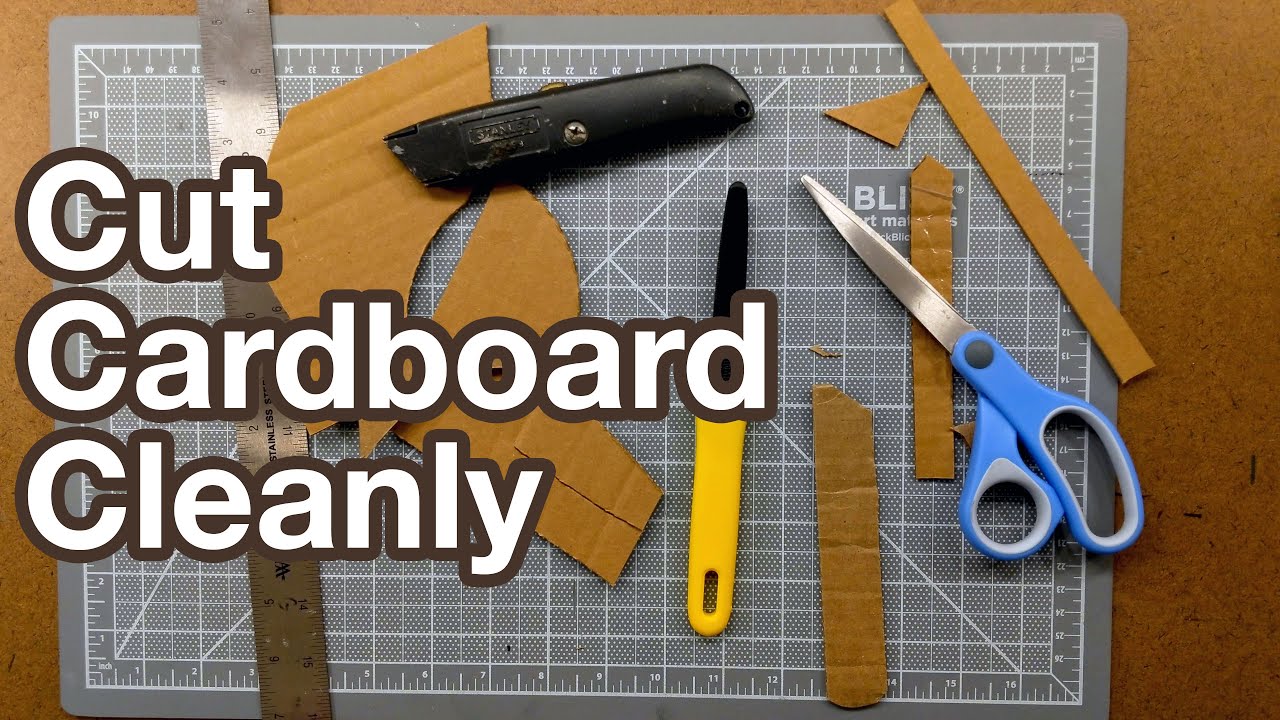 How to Cut Cardboard Cleanly Curvy or Straight