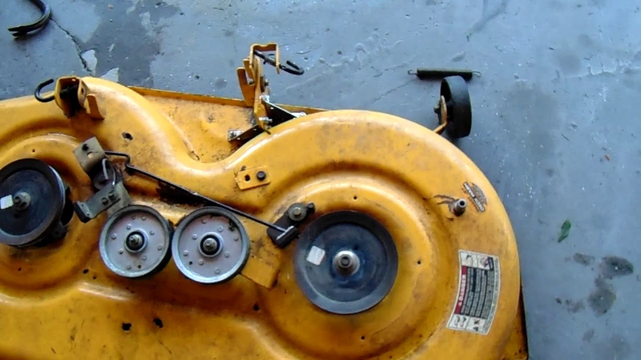 Cub Cadet Riding mower LTX1045 Deck Belt Keeps Falling Off Fix Solved
