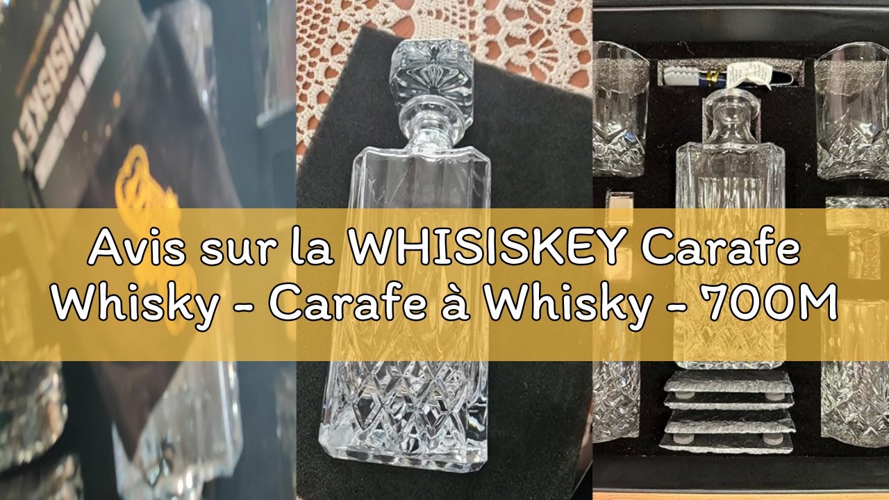 Avis sur la WHISISKEY Carafe Whisky - Carafe à Whisky - 700ML - Coffret Cadeau Homme - Coffret Whisk