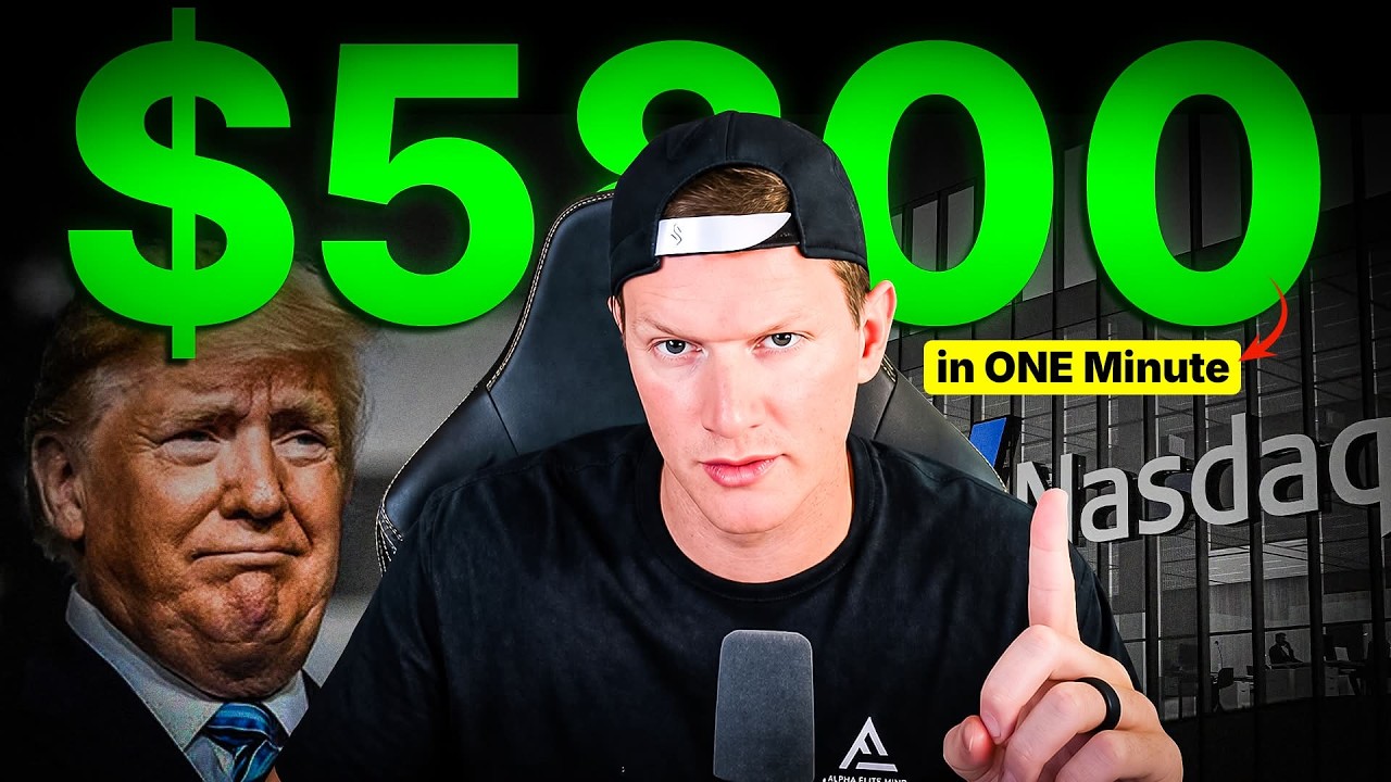 Как я заработал 5800 долларов на внутридневной торговле за 1 минуту (модель Трампа)