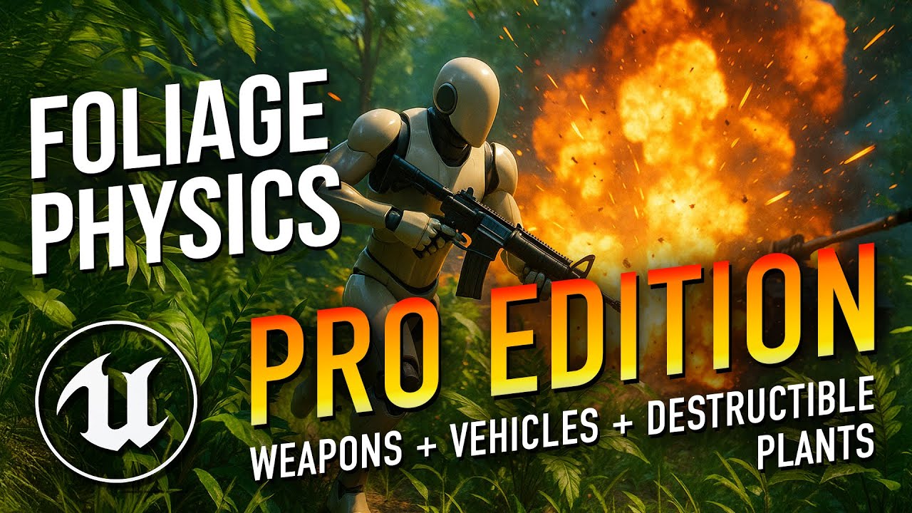 The PRO Interactive Foliage Physics Plugin Unreal Should've Built (UE5)