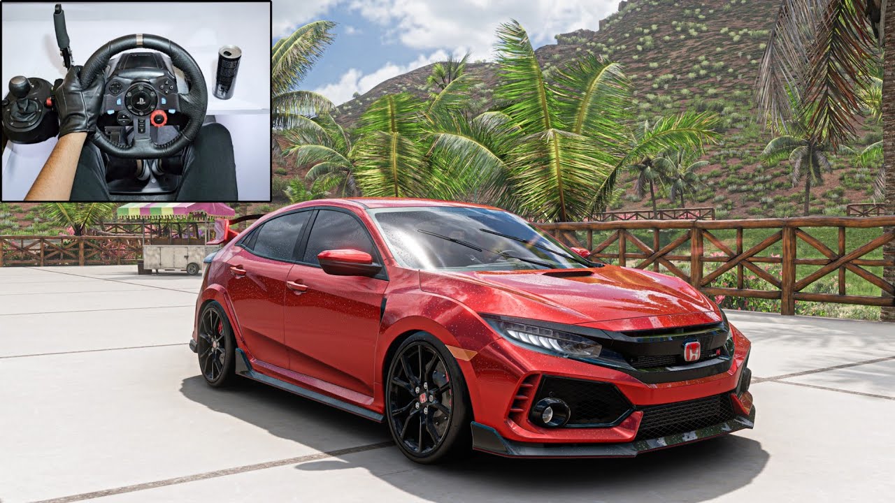 500 HP Honda Civic Type R | Forza Horizon 5 | Logitech G29 Steering Wheel Gameplay