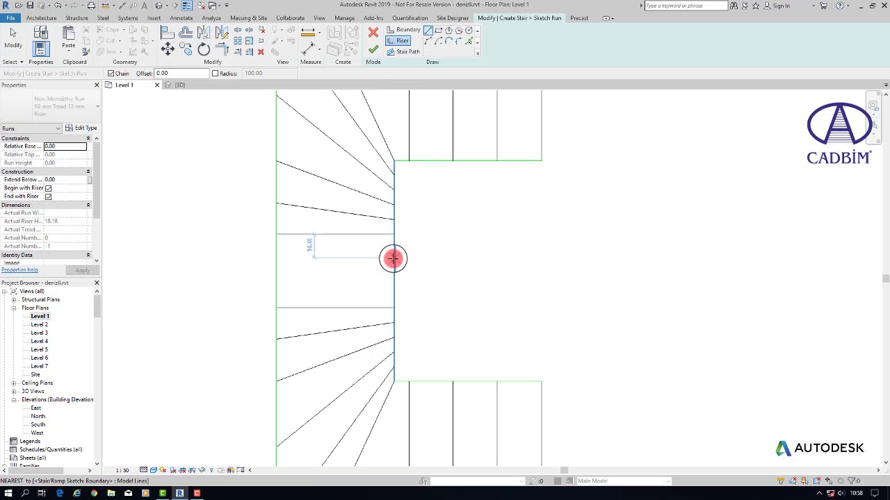 Autodesk Revit Merdiven Çizimi