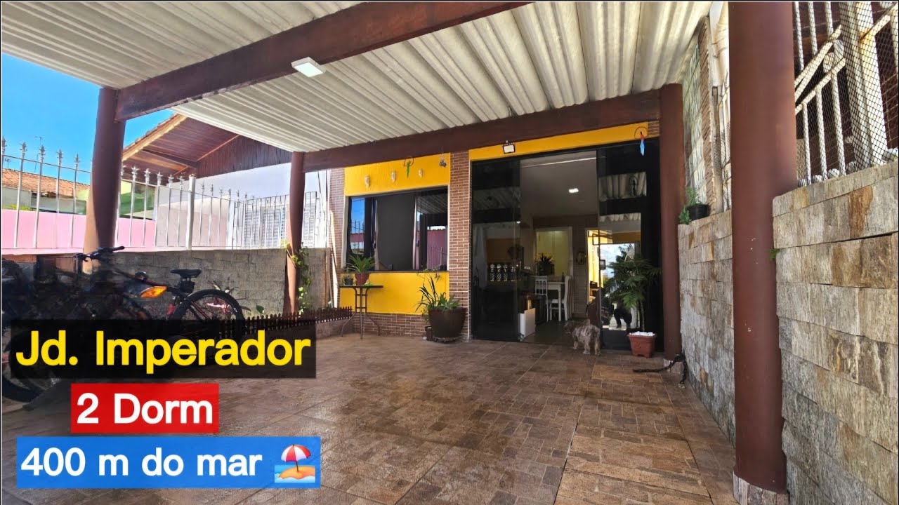 🌞🏖Casa venda com 2 dormitórios, duas salas no Jd Imperador em Praia Grande!🔝