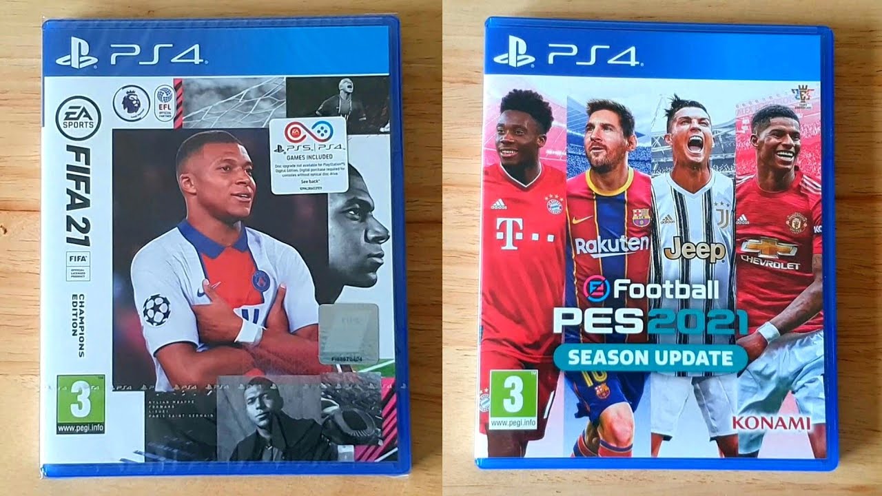 FIFA 21 & PES 21 Unboxing Only PS4