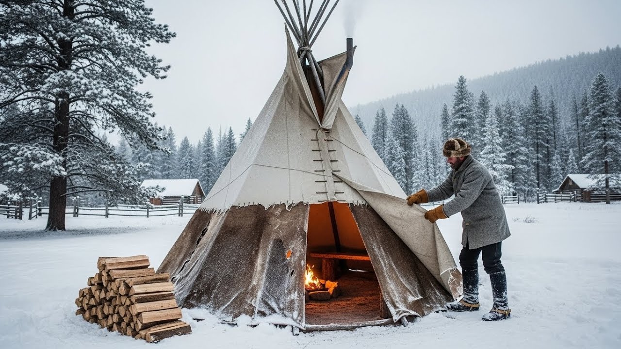 Why One Man’s “Weird” Tent Stayed 45° Warmer Than Every Frontier Log Cabin During Winter