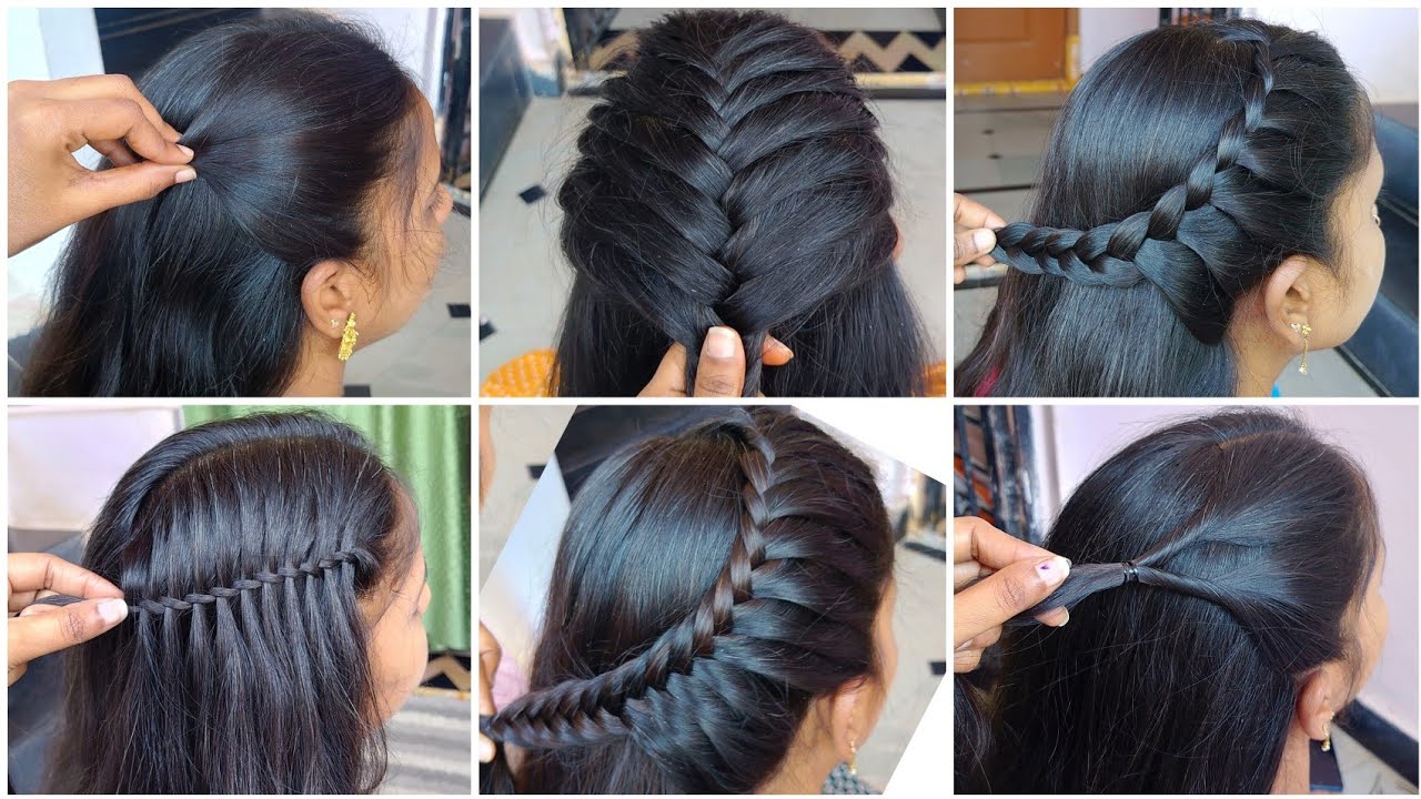 6 Most Amazing Hairstyle Tutorial_ Daily Using Easy Hairstyle_Different stylish Hairstyle #hairstyle