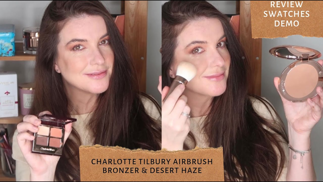 Testing Charlotte Tilbury Airbush Bronzer & Desert Haze Palette