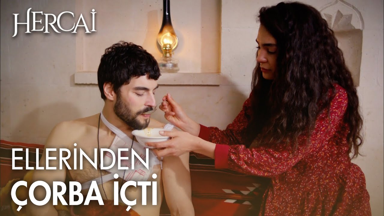 Miran, Reyyan'ın ellerinden çorba içiyor -  Hercai Efsane Sahneler