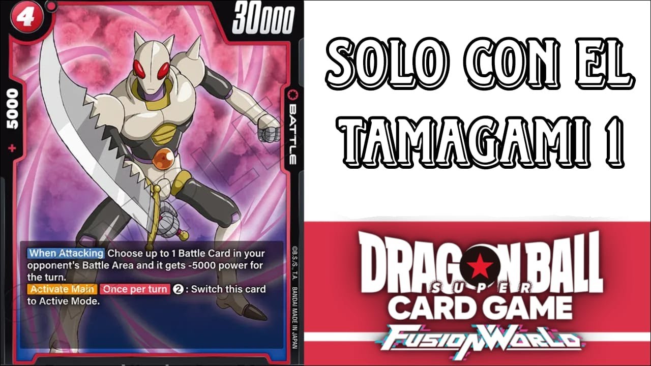 RETODRAGON: ¿Podremos ganar confiando solo en el Tamagami 1? 🤔😎 | Reto de Dragon Ball Fusión World