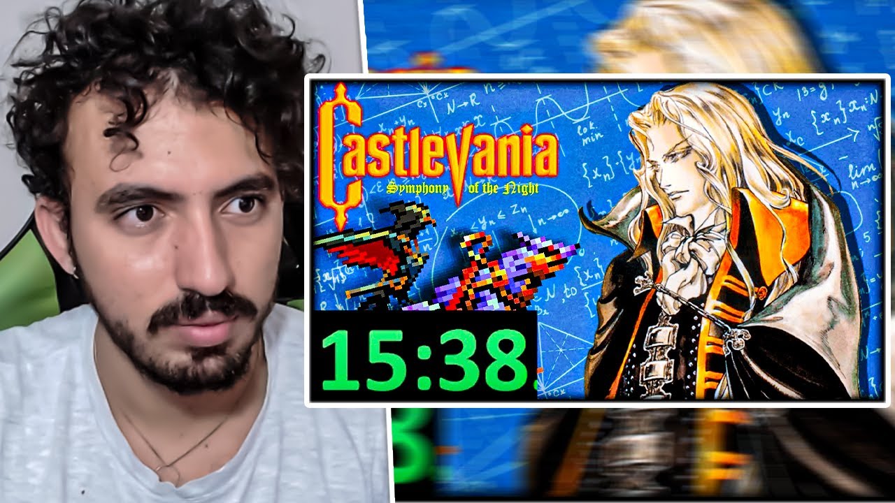 Explicando a Speedrun de Castlevania Symphony of The Night - save manual | Leozin React