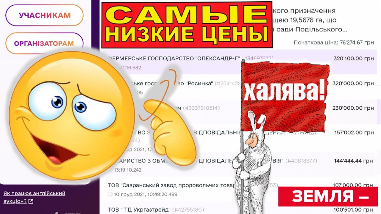 Самая дешевая земля в Одесской области!!! Аукцион земли! Почти даром, налетай!