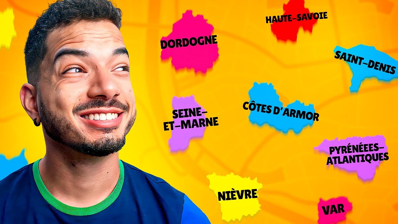 ASMR Je cite tous les départements de France