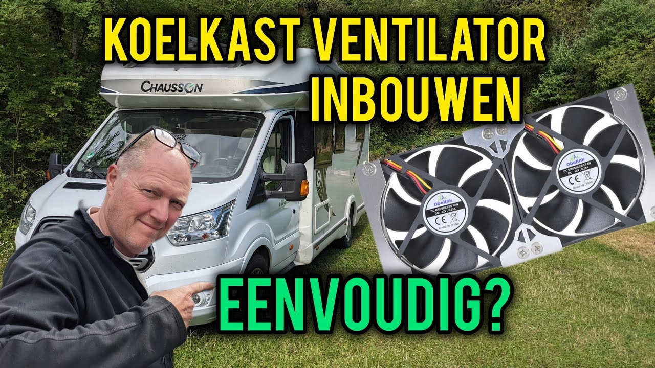 Camperkoelkast ventilator monteren | Is dat eenvoudig?