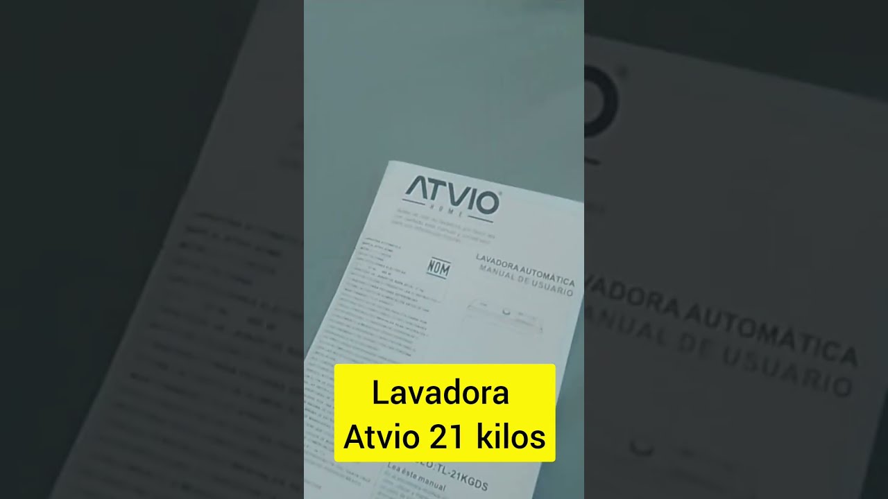 Lavadora Atvio 21 kilos automática, funciones, ventajas y desventajas