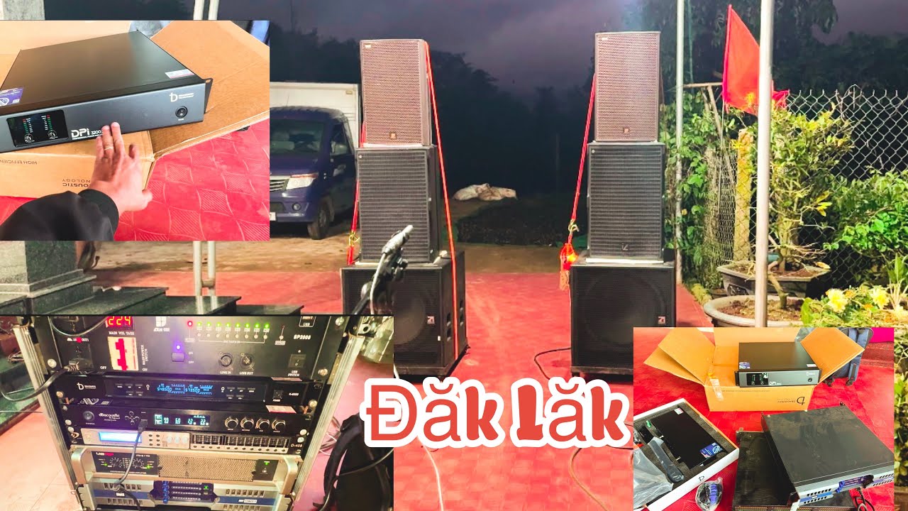 Về Đak lak setup dàn nhạc và Ghép Main Dpi 3200 và bộ micro db k6000 || Lh audio-Âm thanh keo kéo