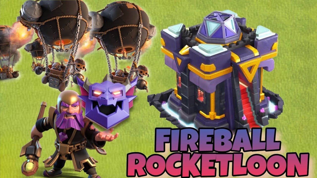 Fireball Rocketloon TH15 Ranked Attack  - Clash of Clans
