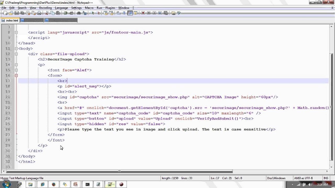PHP Tutorial: Secure Forms with Captcha using SecurImage