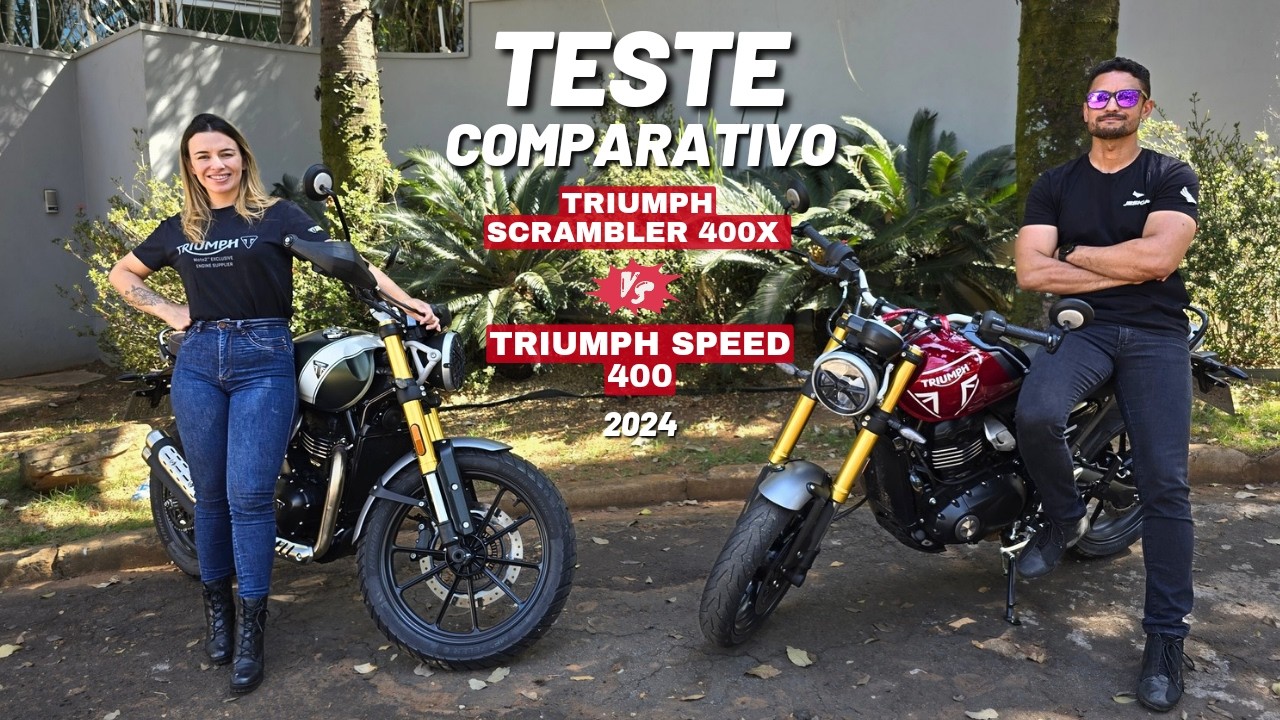 TRIUMPH SPEED 400 Vs SCRAMBLER 400X | QUAL ESCOLHER?