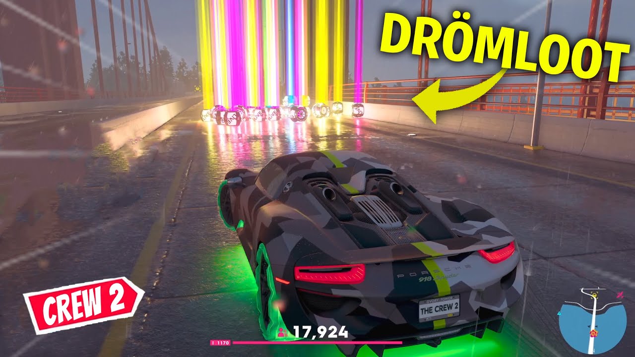 THE CREW 2 - VÅR NYA PORSCHE 918 ÄR SPELETS BÄSTA LOOT-BIL *SÅ MYCKET GULDIG LOOT*