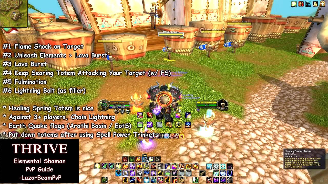 THRIVE: Patch 4.3 Elemental Shaman PvP Guide -LazorBeamPvP