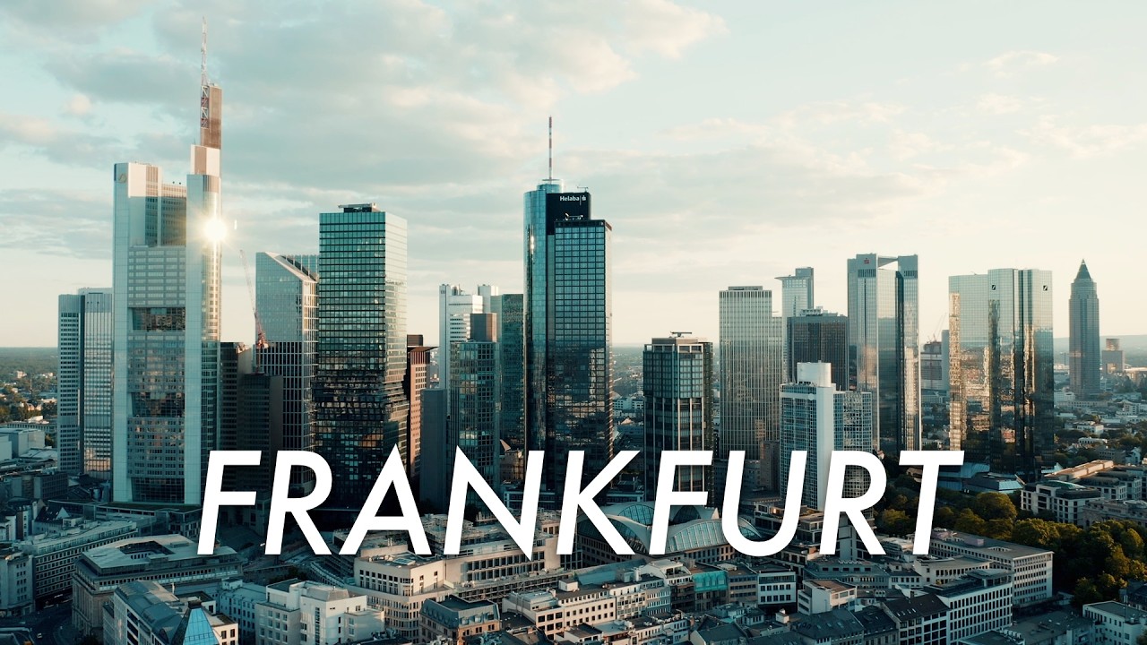 Frankfurt 4K 🇩🇪 Scenic Relaxation Film with Peaceful Relaxing Music and City Video Ultra HD