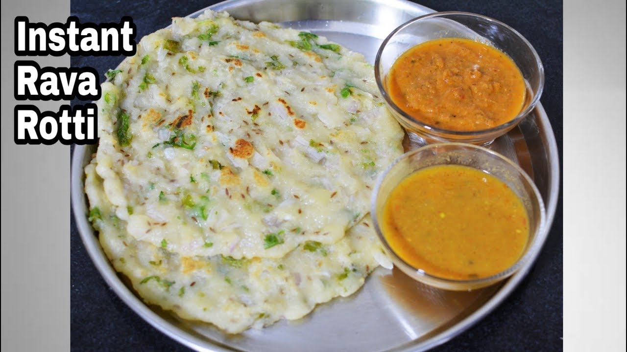 உடனடி சுவையான ரவா ரொட்டி|Instant Rava Rotti | Semolina Rotti in Tamil