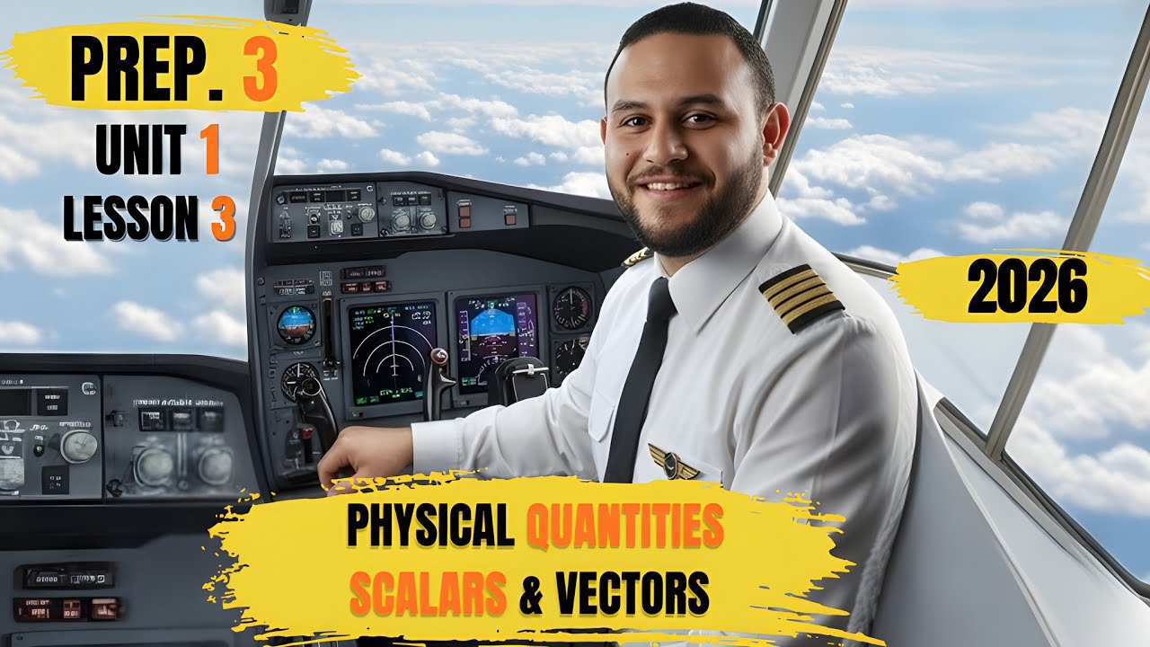 SCIENCE l Prep. 3 l - First Term 2026 - Unit 1 - Lesson 3 : Physical Quantities : Scalars & Vectors