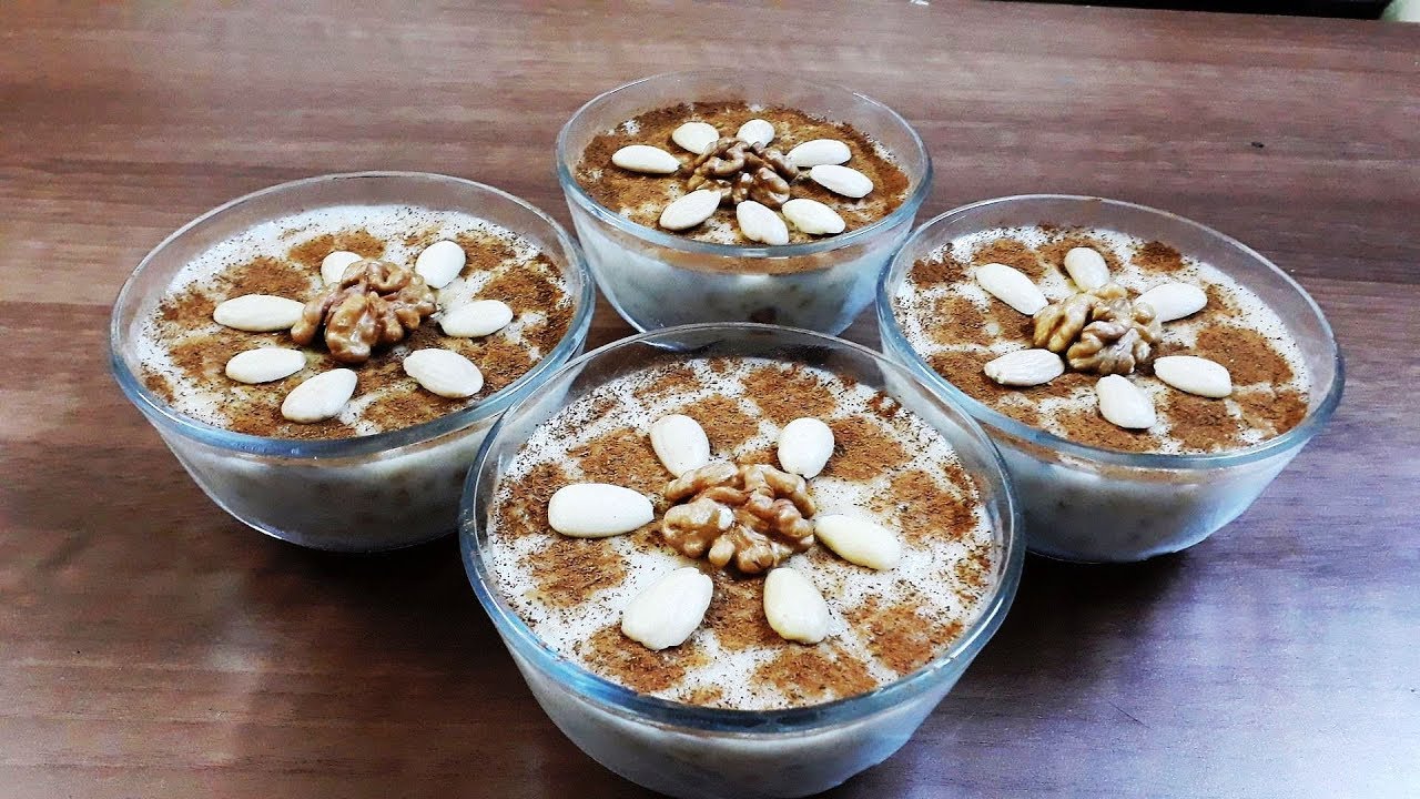 القمح بالحليب او الحبوب بالحليب أكلة حلوة