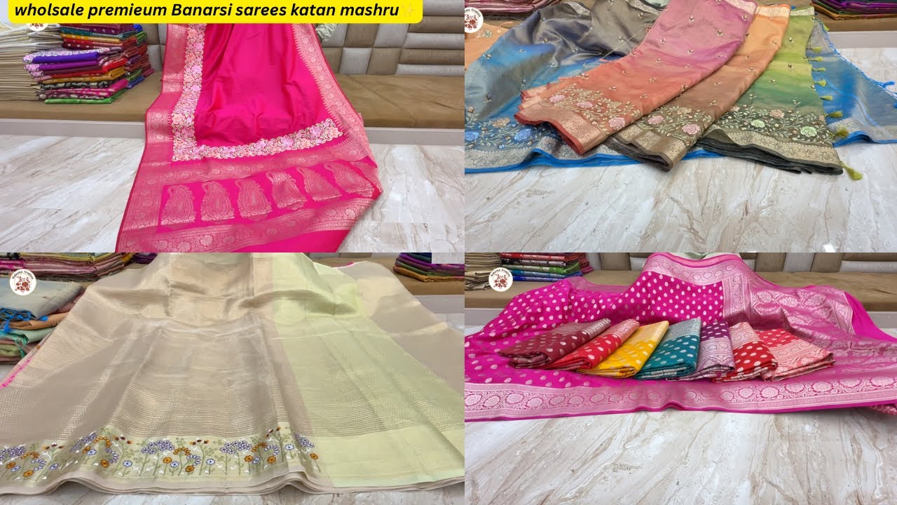 Wholesale premium range waise banarsi sarees collection inspired of handloom sarees ✨wholsale 