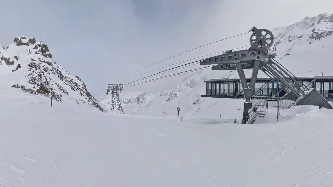 Kaunertaler Gletscher blaue Piste 10, 14 und 1