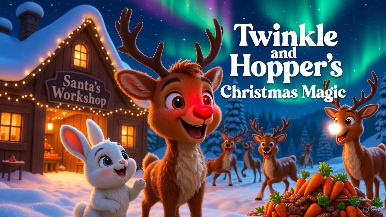 Twinkle and Hopper’s Christmas Magic: A Heartwarming Holiday Tale |  Christmas Moral Story