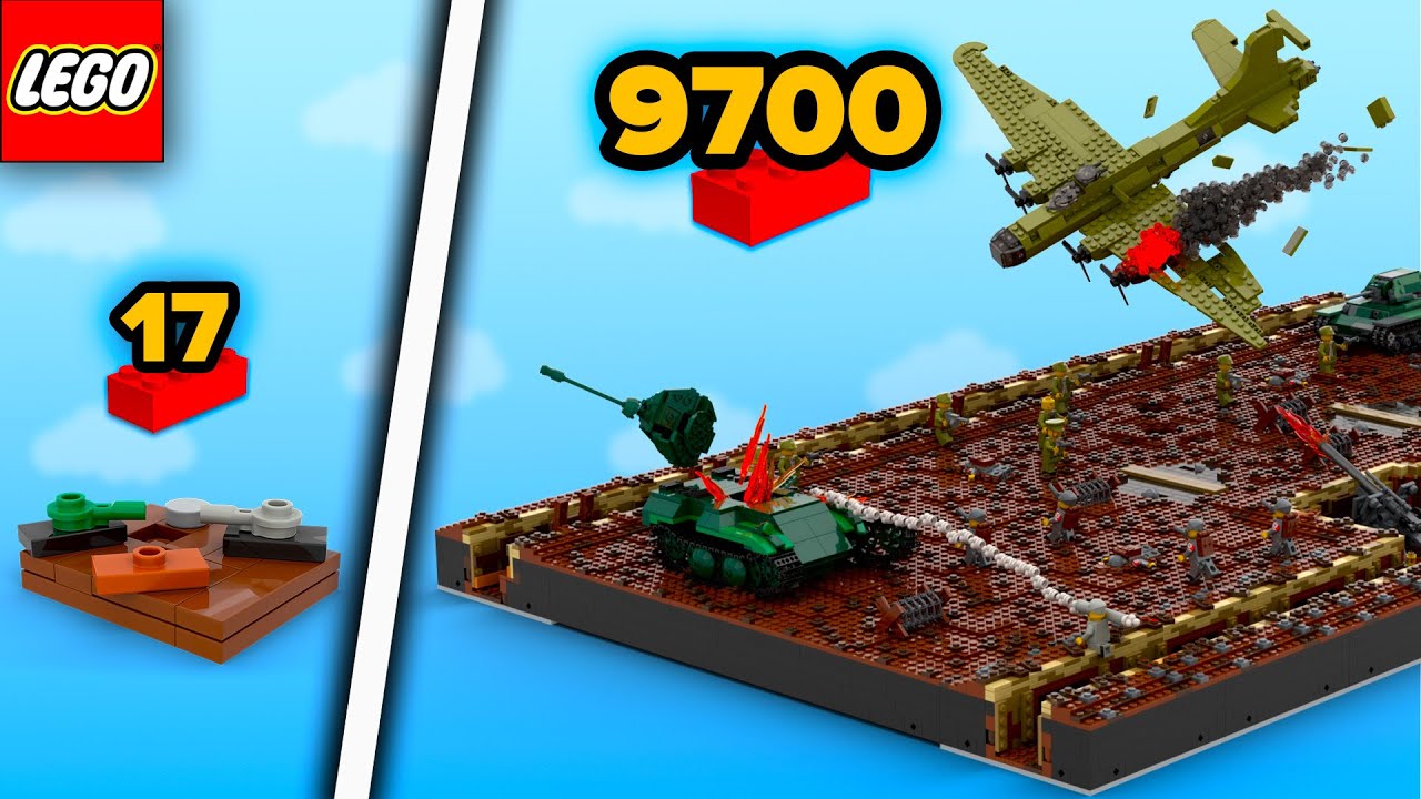 Конструктор LEGO: Сражения Второй мировой войны в разных масштабах