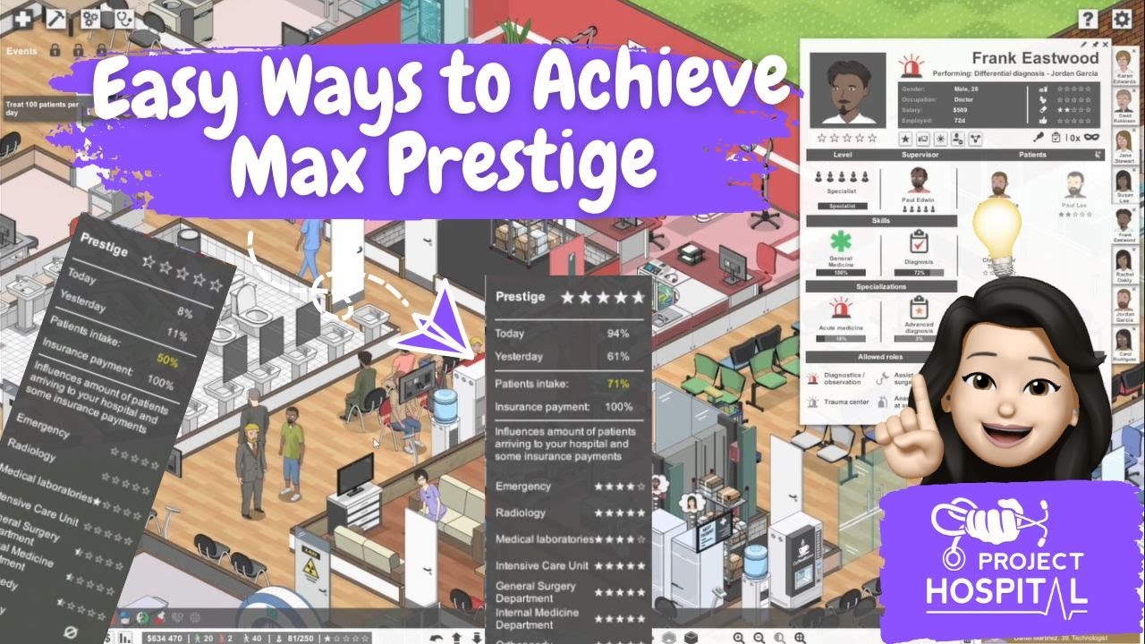 Project Hospital: Reach 5 Stars Prestige Fast