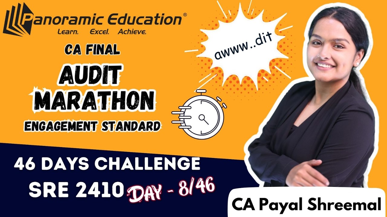 CA Final | Audit Marathon | Standards | SRE 2410 | May / Nov 25 Onwards | CA Payal Shreemal