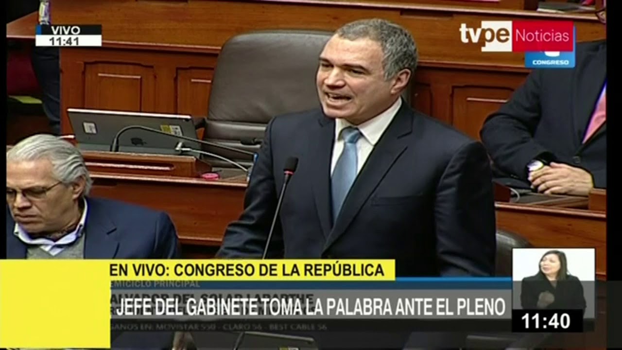 Premier Salvador del Solar plantea cuestión de confianza ante el Pleno