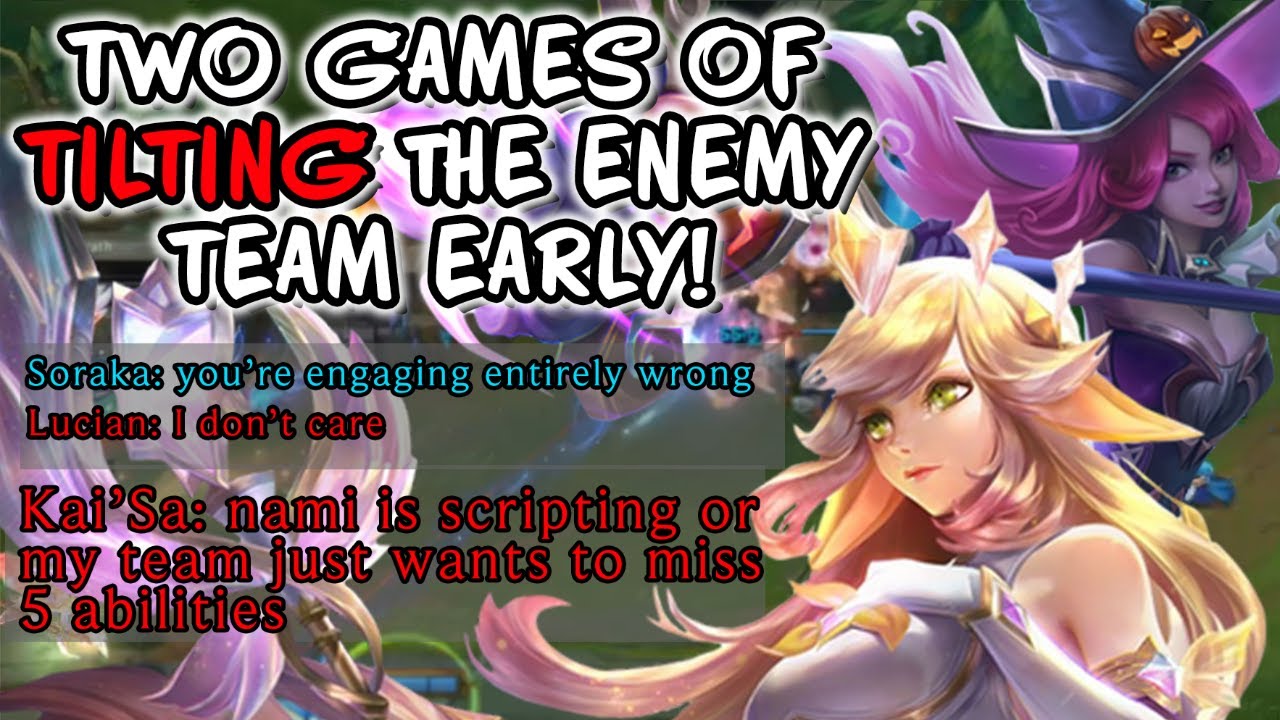 Two Games of TILTING the Enemy Team Early! | Master Support | Patch 26.02