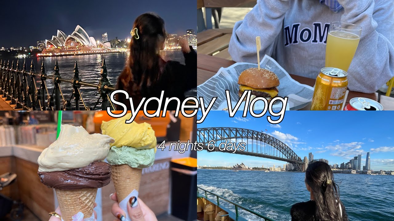 vlog | オーストラリア シドニー旅行 | ビーチ🏝️ 動物園🦘🐨 ステーキブルーマウンテン⛰️ カフェ☕️ | 船からのオペラハウスは最高😭🤍| 女子旅👩🏻‍🦰