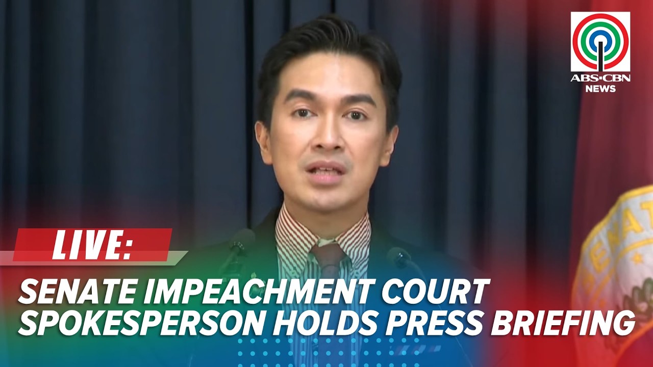 LIVE: Senate impeachment court spokesperson Reginald Tongol holds press briefing | August 5
