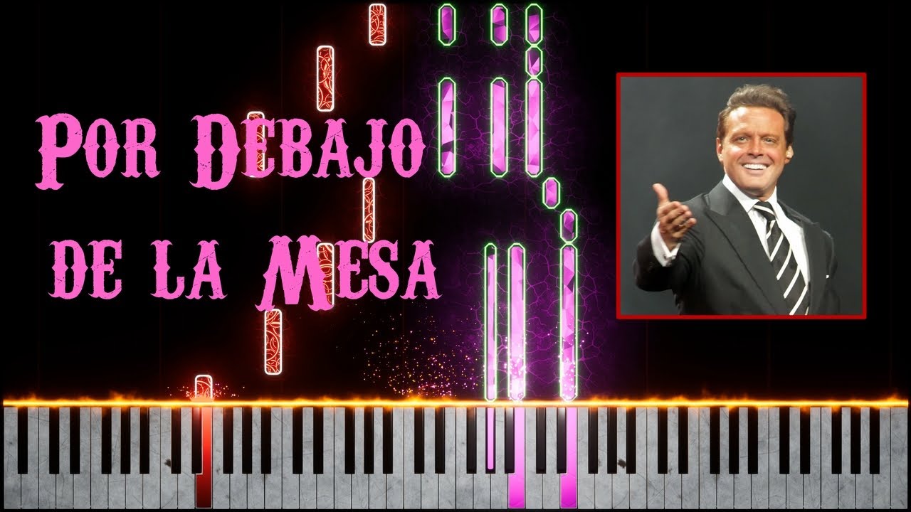 Luis Miguel - Por Debajo de la Mesa [Piano Tutorial]